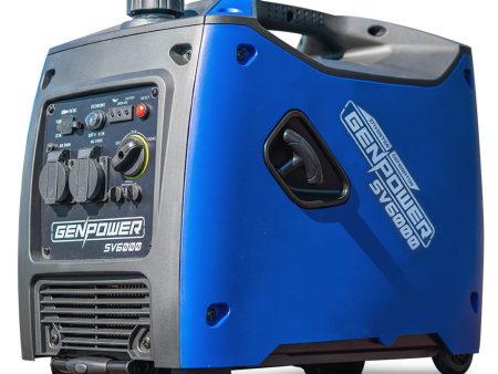 GENPOWER Inverter Generator Portable 3.5kW Max Petrol Pure Sine Wave Camping Power Station Blue Fashion