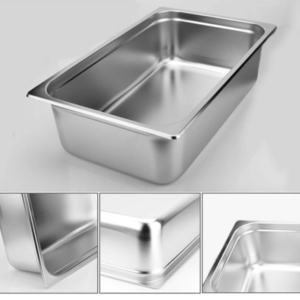 SOGA Gastronorm GN Pan Full Size 1 1 GN Pan 15cm Deep Stainless Steel Tray Supply