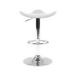 Artiss 4x Bar Stools Leather Gas Lift Chair White Sale