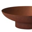 Grillz Fire Pit Bowl Cast Iron Rustic 80cm Fashion