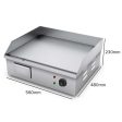 SOGA Electric Stainless Steel Flat Griddle Grill BBQ Hot Plate 2200W 56*48*23cm Online