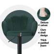 Artiss 4x Bar Stools Gas Lift Velvet Green Sale