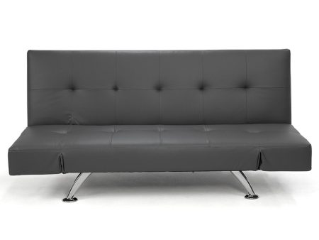 Sarantino Brooklyn Sofa Bed Lounge Faux Leather Couch Futon Furniture Adjustable Suite Gr Online now