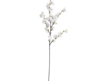 SOGA 10x Artificial Silk Flower Fake Cherry Blossom Bouquet Table Decor White on Sale