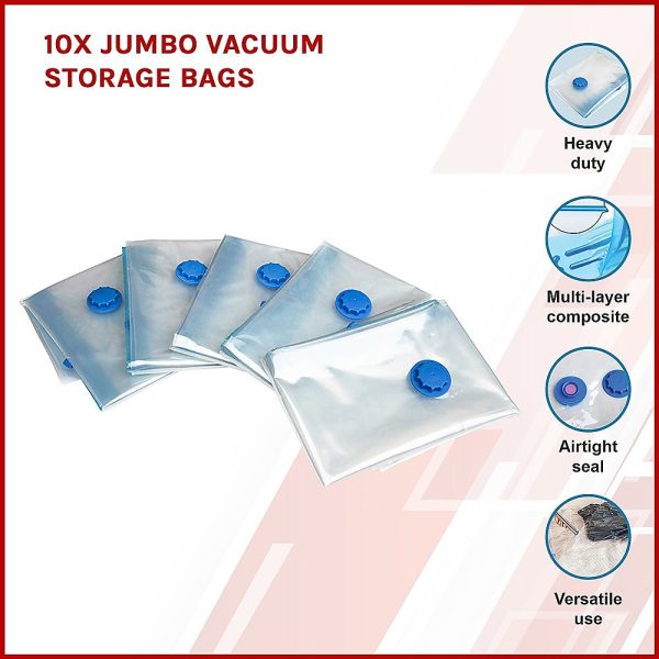 10X JUMBO Vacuum Storage Bags Discount