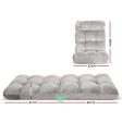 Artiss Lounge Sofa Bed Flannel Fabric Grey Online