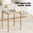 Artiss Coffee Table Marble Effect Square For Discount