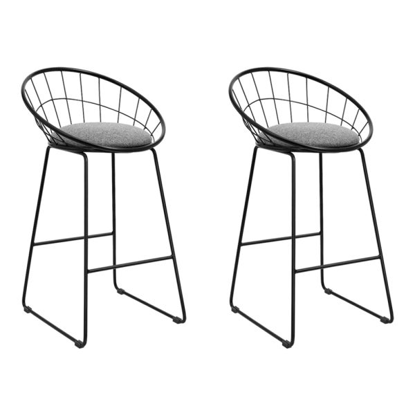 Artiss 2x Bar Stools Padded Seat Metal Online now