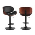 Artiss 4x Bar Stools Gas Lift Leather Padded Black Hot on Sale