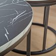 Coffee Table Round Marble Nesting Side Furniture Supply