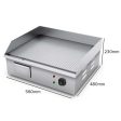 SOGA 2200W Stainless Steel Ribbed Griddle Commercial Grill BBQ Hot Plate 56*48*23 Sale