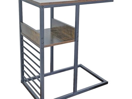 Sofa Side End Table Wooden Shelf Couch Living Nightstand on Sale