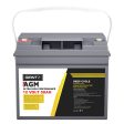 Giantz AGM Deep Cycle Battery 12V 50Ah Box Portable Solar Caravan Camping Cheap