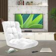 SOGA Floor Recliner Folding Lounge Sofa Futon Couch Folding Chair Cushion White Online