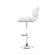 Artiss 4x Bar Stools Gas Lift Leather Padded White Online Hot Sale