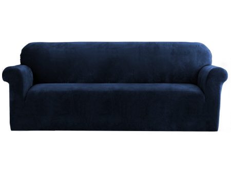 Artiss Sofa Cover Couch Covers 4 Seater Velvet Sapphire Online