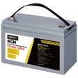 Giantz AGM Deep Cycle Battery 12V 140Ah Box Portable Solar Caravan Camping Online Sale