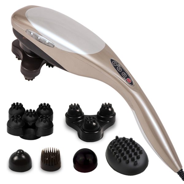 SOGA Hand Held Full Body Massager with 6 attachments Back Pain Therapy Online now