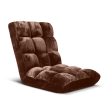 SOGA Floor Recliner Folding Lounge Sofa Futon Couch Folding Chair Cushion Coffee Supply