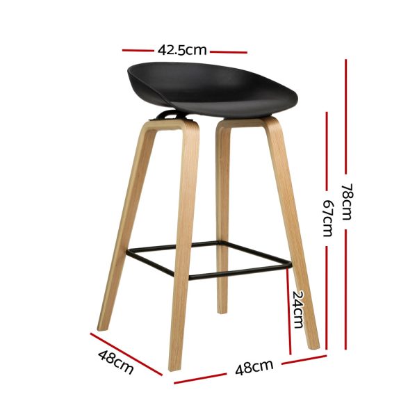 Artiss 2x Bar Stools Wooden Cheap