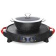 SOGA 2 in 1 Electric Stone Coated Teppanyaki Grill Plate Steamboat Hotpot Online