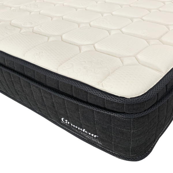 Grandeur King Single Mattress Latex Foam 7 Zone Pocket Spring on Sale