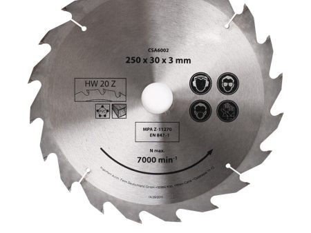 10X250MM Circular Saw Blade 20T Disc Saw Blade Wood Timber Cutting 30 20 16mm Bore For Sale