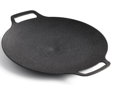 Korean Grill Pan Nonstick 6 Layer 40cm Round BBQ Griddle Indoor or Outdoor Cooking For Cheap