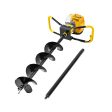 Giantz 74CC Post Hole Digger 200mm Petrol Drill Auger Extension Bits Online