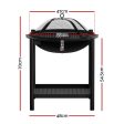 Grillz Fire Pit BBQ Grill 2-in-1 Outdoor Sale