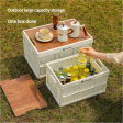 54 x 36 x 29 cm Collapsible White Outdoor Storage Box | Large Capacity, Foldable to 7 cm, Durable Design Online Hot Sale