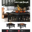 Grillz Fire Pit BBQ Grill 2-In-1 Table Online Hot Sale