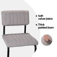 Artiss 4x Bar Stools Velvet Chairs Grey on Sale