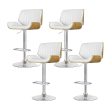 Artiss 4x Bar Stools Adjustable Leather Chairs For Cheap