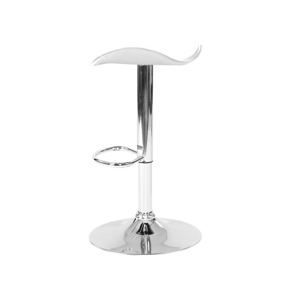 Artiss 4x Bar Stools Leather Gas Lift Chair White Sale