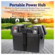 12V 100AH Deep Cycle Battery Box Portable Power Storage Marine Solar USB Camping Online Hot Sale