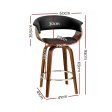 Artiss 2x Bar Stools Swivel PU Seat Wooden For Cheap