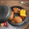 SOGA 28cm Cast Iron Dutch Oven Pre-Seasoned Cast Iron Pot with Lid Online now