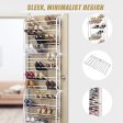 36 Pair Shoe Holder Organiser Over The Door Hanging Shelf Rack Storage Hook Online Hot Sale