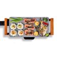 SOGA Electric Ceramic BBQ Grill Non-stick Surface Hot Plate for Indoor & Outdoor Stone Online now