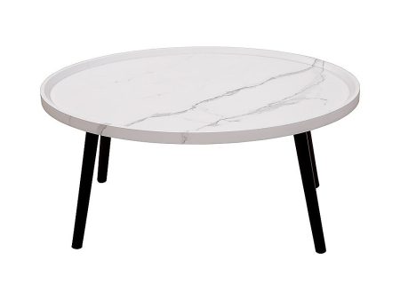 Oval Coffee Table Mid Century Modern Minimalist Display Hot on Sale