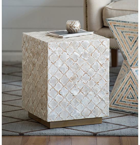 HAYMEN SQUARE SHELL STOOL TABLE Online