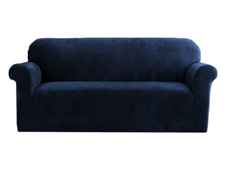 Artiss Sofa Cover Couch Covers 3 Seater Velvet Sapphire Online