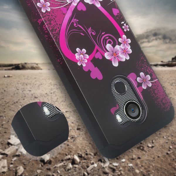 Tmobile REVVL, Alcatel A30 Plus, A30 Fierce, Alcatel Walters Case,  [Include Temper Glass Screen Protector] Slim Hybrid Dual Layer [Shockproof] Cover - Heart Butterflies For Sale