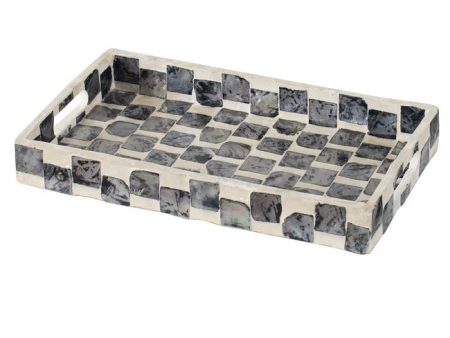 Black & White Rectangular Tray Online Sale