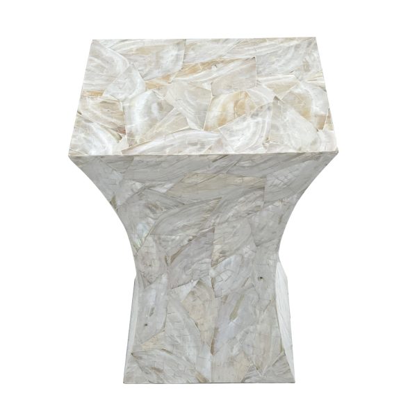 GLEESON MOTHER OF PEARL HAND MADE SIDE TABLE For Sale