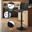 Artiss 4x Bar Stools Kitchen Swivel Gas Lift Chairs Black For Sale