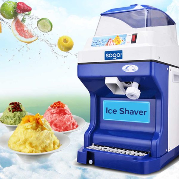 SOGA Commercial Ice Shaver Ice Crusher Slicer Smoothie Maker Machine 180KG h Online Hot Sale