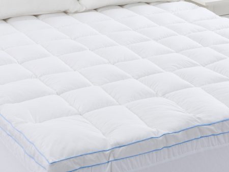 Cloudland 750GSM Memory Resistant Microball Fill Mattress Topper Queen Sale