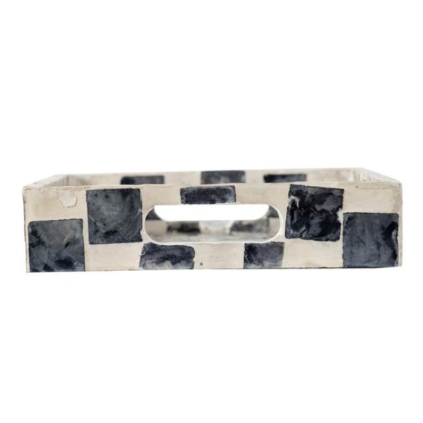 Black & White Rectangular Tray Online Sale